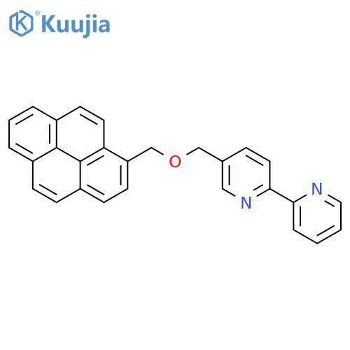 2,2'-BIPYRIDINE, 5-[(1-PYRENYLMETHOXY)METHYL]- structure