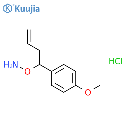 Hydroxylamine, O-[1-(4-methoxyphenyl)-3-butenyl]-, hydrochloride structure
