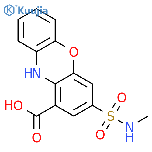 10H-PHENOXAZINE-1-CARBOXYLIC ACID, 3-[(METHYLAMINO)SULFONYL]- structure