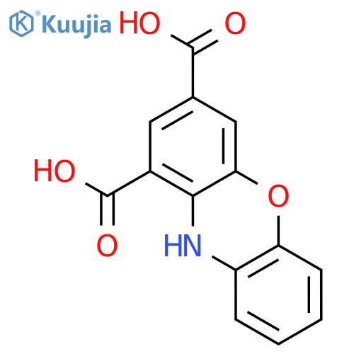 10H-PHENOXAZINE-1,3-DICARBOXYLIC ACID structure