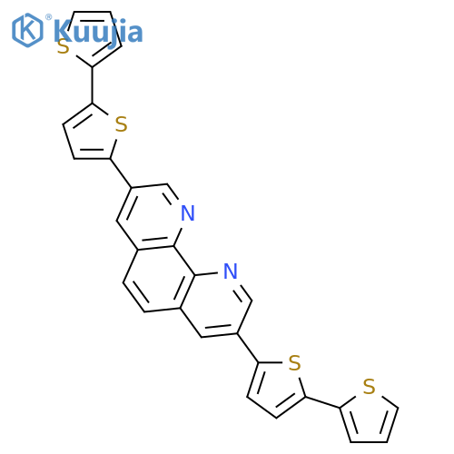 1,10-Phenanthroline, 3,8-bis[2,2'-bithiophen]-5-yl- structure