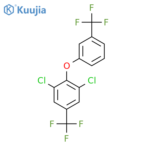 Benzene, 1,3-dichloro-5-(trifluoromethyl)-2-[3-(trifluoromethyl)phenoxy]- structure