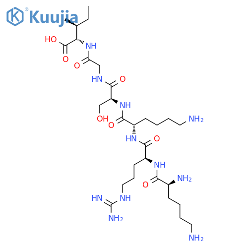 L-ISOLEUCINE, L-LYSYL-L-ARGINYL-L-LYSYL-L-SERYLGLYCYL- structure