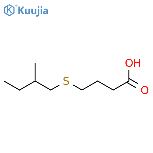 BUTANOIC ACID, 4-[(2-METHYLBUTYL)THIO]- structure