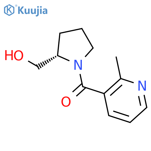 2-Pyrrolidinemethanol, 1-[(2-methyl-3-pyridinyl)carbonyl]-, (2S)- structure