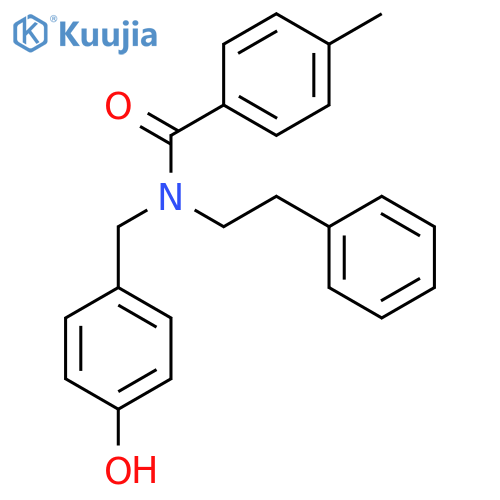 BENZAMIDE, N-[(4-HYDROXYPHENYL)METHYL]-4-METHYL-N-(2-PHENYLETHYL)- structure