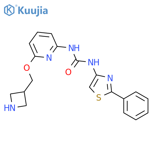 Urea, N-[6-(3-azetidinylmethoxy)-2-pyridinyl]-N'-(2-phenyl-4-thiazolyl)- structure