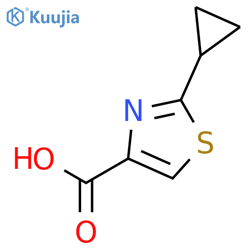 2-cyclopropyl-1,3-thiazole-4-carboxylic acid structure