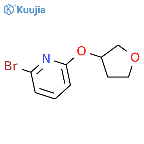 2-bromo-6-(tetrahydrofuran-3-yloxy)pyridine structure