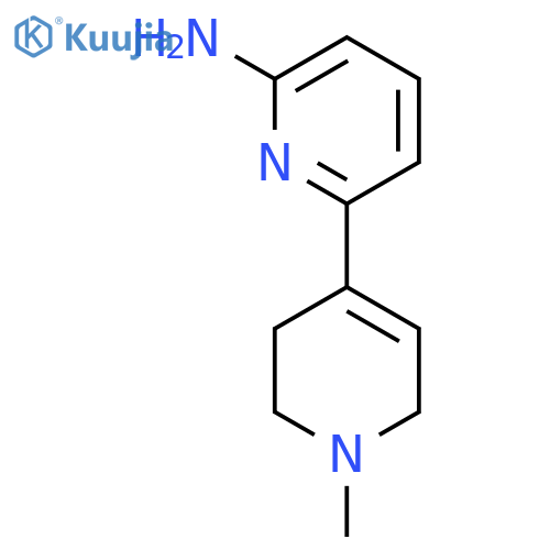 [2,4'-Bipyridin]-6-amine, 1',2',3',6'-tetrahydro-1'-methyl- structure