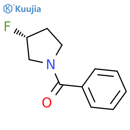 Pyrrolidine, 1-benzoyl-3-fluoro-, (3R)- structure