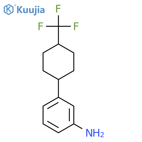 Benzenamine, 3-[4-(trifluoromethyl)cyclohexyl]- structure