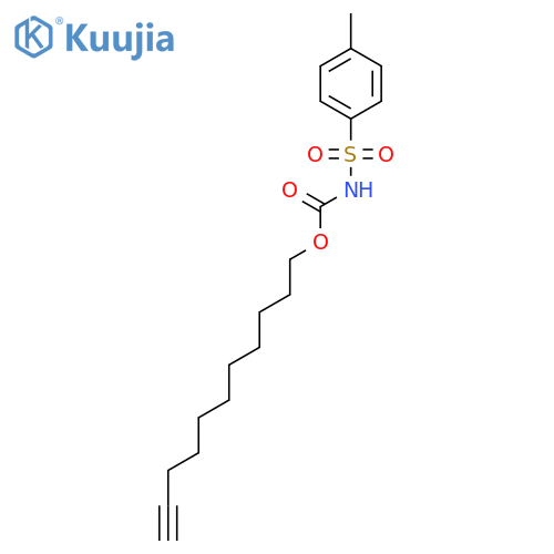 CARBAMIC ACID, [(4-METHYLPHENYL)SULFONYL]-, 10-UNDECYNYL ESTER structure