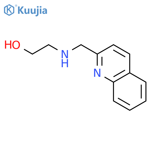 2-(quinolin-2-ylmethyl-amino)-ethanol structure