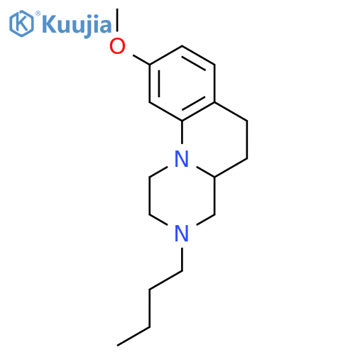 1H-Pyrazino[1,2-a]quinoline, 3-butyl-2,3,4,4a,5,6-hexahydro-9-methoxy- structure