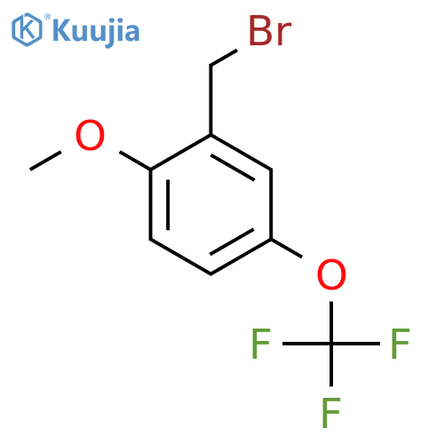 2-METHOXY-5-(TRIFLUOROMETHOXY)BENZYL BROMIDE structure