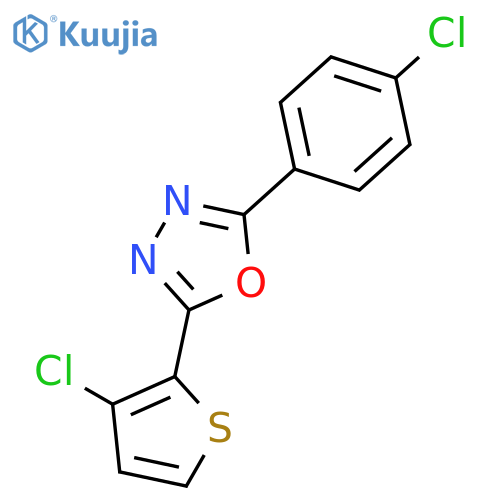 1,3,4-OXADIAZOLE, 2-(4-CHLOROPHENYL)-5-(3-CHLORO-2-THIENYL)- structure