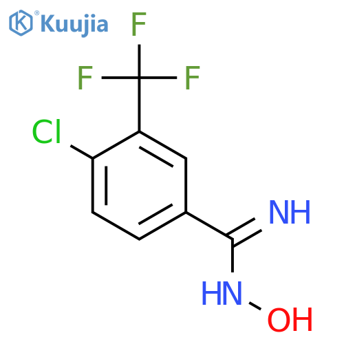 BENZENECARBOXIMIDAMIDE, 4-CHLORO-N-HYDROXY-3-(TRIFLUOROMETHYL)- structure
