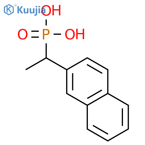 [1-(Naphthalen-2-yl)ethyl]phosphonic acid structure