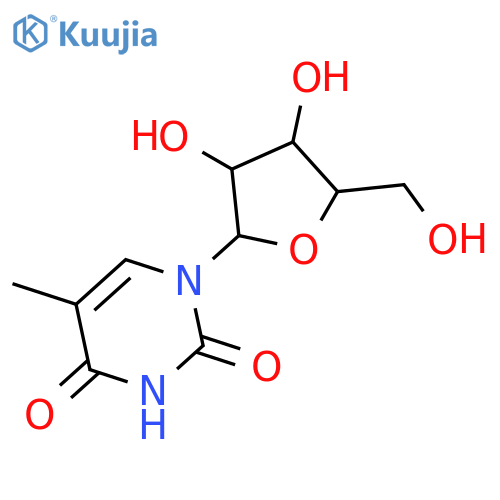 5-Methyluridine-2'-13C structure