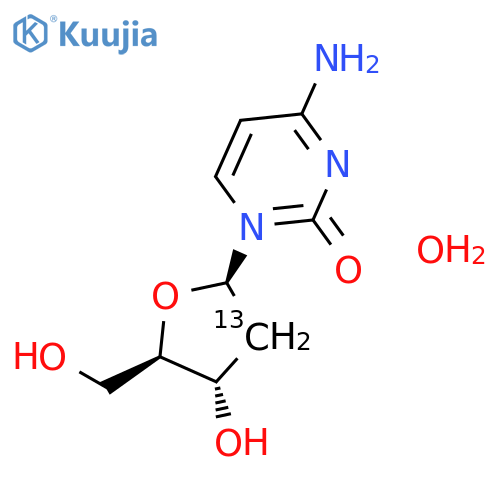 2'-Deoxycytidine-13C Hydrate structure