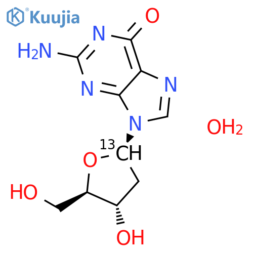 2'-Deoxyguanosine-1-13C Monohydrate structure