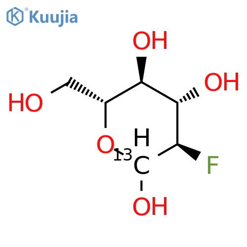 2-Deoxy-2-fluoro-D-glucose-1-13C structure