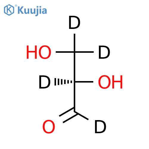 D-Glyceraldehyde-1,2,3,3'-d4 structure