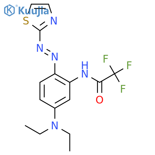 Acetamide, N-[5-(diethylamino)-2-(2-thiazolylazo)phenyl]-2,2,2-trifluoro- structure
