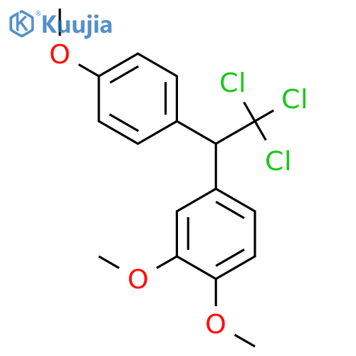 Benzene, 1,2-dimethoxy-4-[2,2,2-trichloro-1-(4-methoxyphenyl)ethyl]- structure