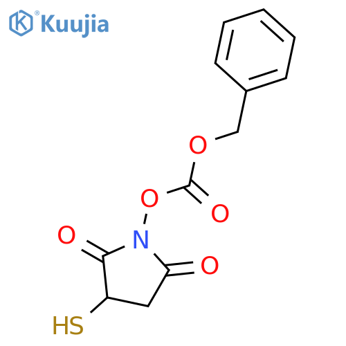 2,5-Pyrrolidinedione, 3-mercapto-1-[[(phenylmethoxy)carbonyl]oxy]- structure