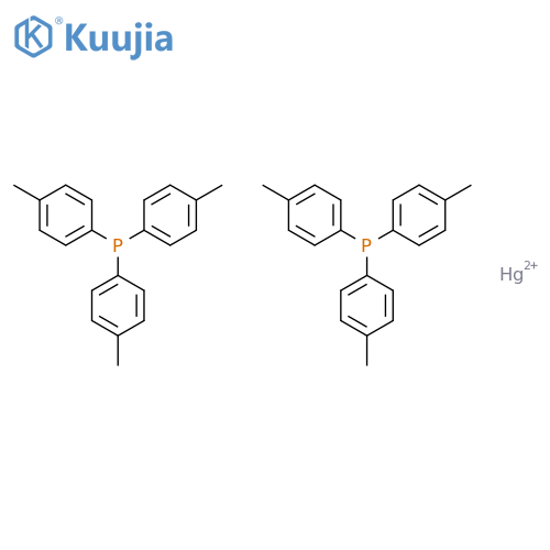 MERCURY(2+), BIS[TRIS(4-METHYLPHENYL)PHOSPHINE]- structure