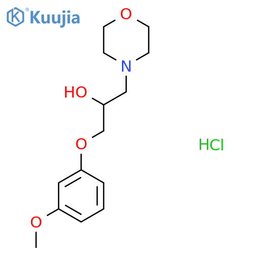 1-(3-methoxyphenoxy)-3-(morpholin-4-yl)propan-2-ol hydrochloride structure