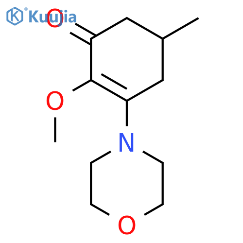 2-Cyclohexen-1-one, 2-methoxy-5-methyl-3-(4-morpholinyl)- structure