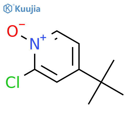 Pyridine, 2-chloro-4-(1,1-dimethylethyl)-, 1-oxide structure