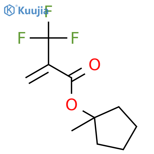 2-PROPENOIC ACID, 2-(TRIFLUOROMETHYL)-, 1-METHYLCYCLOPENTYL ESTER structure