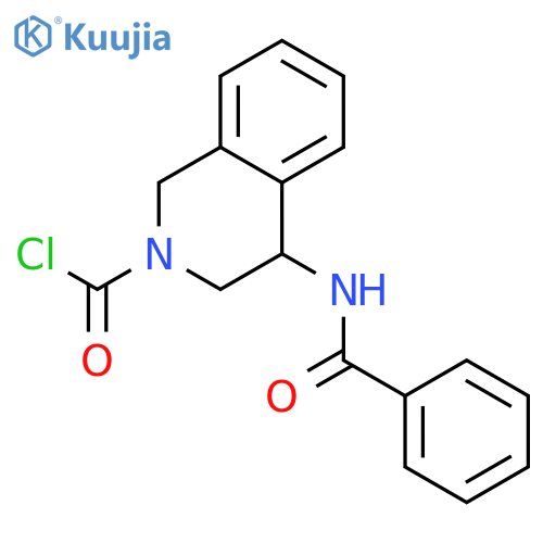 2(1H)-Isoquinolinecarbonyl chloride, 4-(benzoylamino)-3,4-dihydro- structure