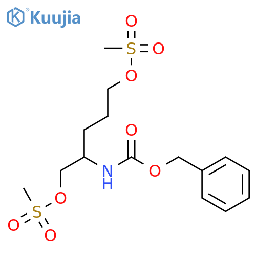 (R)-2-(((Benzyloxy)carbonyl)amino)pentane-1,5-diyl dimethanesulfonate structure