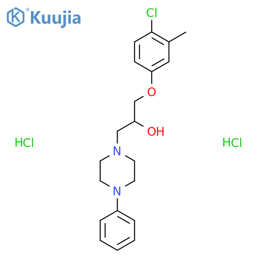 1-(4-chloro-3-methylphenoxy)-3-(4-phenylpiperazin-1-yl)propan-2-ol dihydrochloride structure