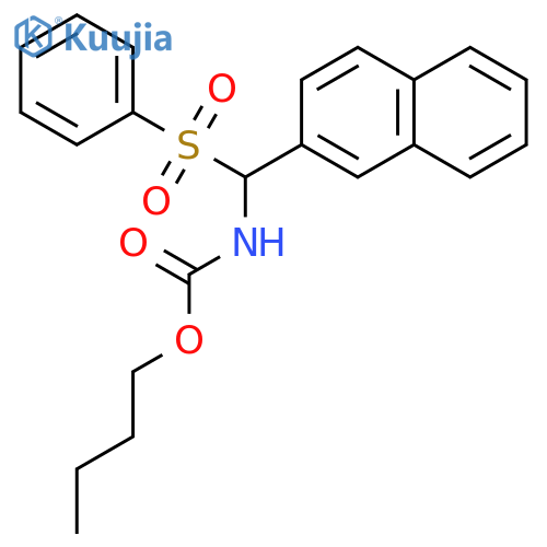 Carbamic acid, [2-naphthalenyl(phenylsulfonyl)methyl]-, butyl ester structure