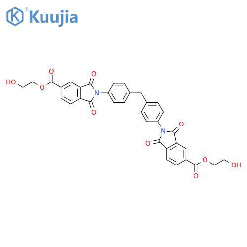 1H-Isoindole-5-carboxylic acid, 2,2'-(methylenedi-4,1-phenylene)bis[2,3-dihydro-1,3-dioxo-, bis(2-hydroxyethyl) ester (9CI) structure