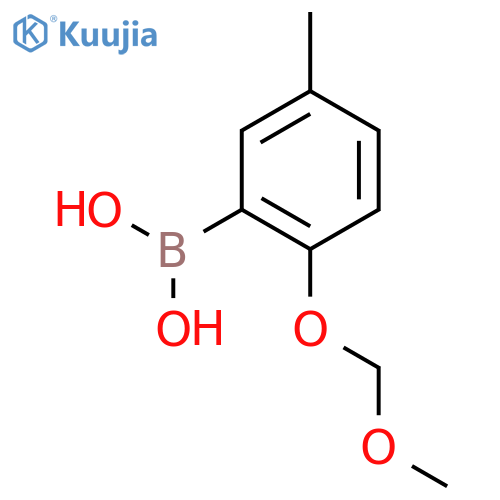 2-(Methoxymethoxy)-5-methylphenylboronic Acid structure