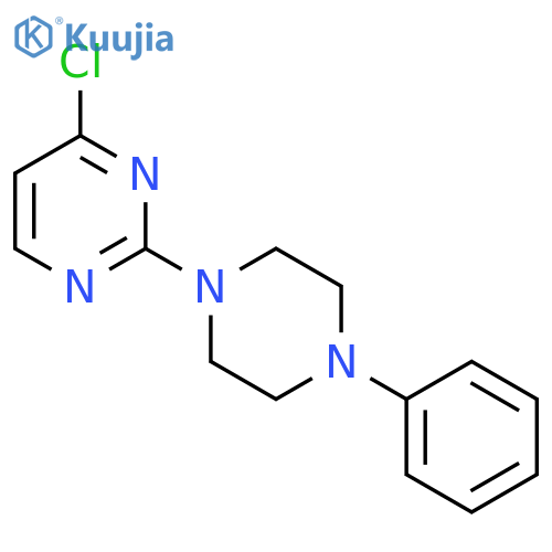 Pyrimidine, 4-chloro-2-(4-phenyl-1-piperazinyl)- structure