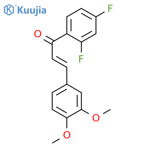 2-Propen-1-one, 1-(2,4-difluorophenyl)-3-(3,4-dimethoxyphenyl)-, (2E)- structure