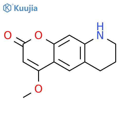 2H-Pyrano[3,2-g]quinolin-2-one, 6,7,8,9-tetrahydro-4-methoxy- structure