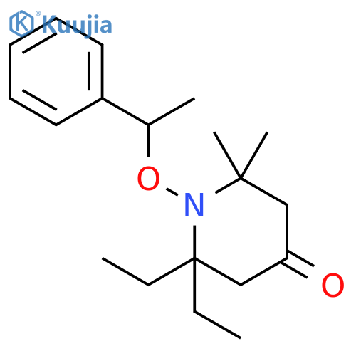 4-Piperidinone, 2,2-diethyl-6,6-dimethyl-1-(1-phenylethoxy)- structure
