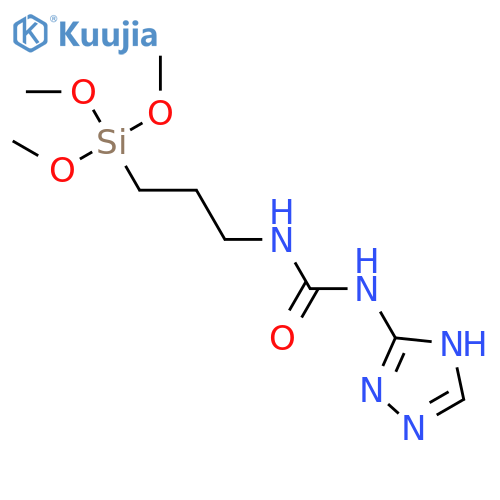 Urea, N-1H-1,2,4-triazol-3-yl-N'-[3-(trimethoxysilyl)propyl]- structure