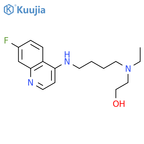 Ethanol, 2-[ethyl[4-[(7-fluoro-4-quinolinyl)amino]butyl]amino]- structure