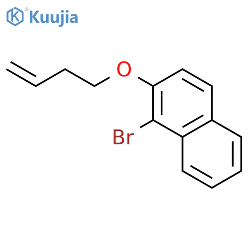 NAPHTHALENE, 1-BROMO-2-(3-BUTENYLOXY)- structure