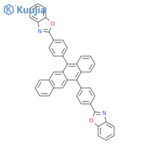 BENZOXAZOLE, 2,2'-(5,12-NAPHTHACENEDIYLDI-4,1-PHENYLENE)BIS- structure
